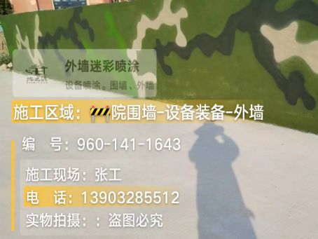 江津 迷彩漆喷涂价格（按平方米计费）